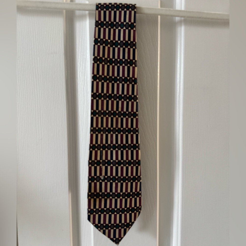 Albert Nipon Men’s Geometric Patterned Tie